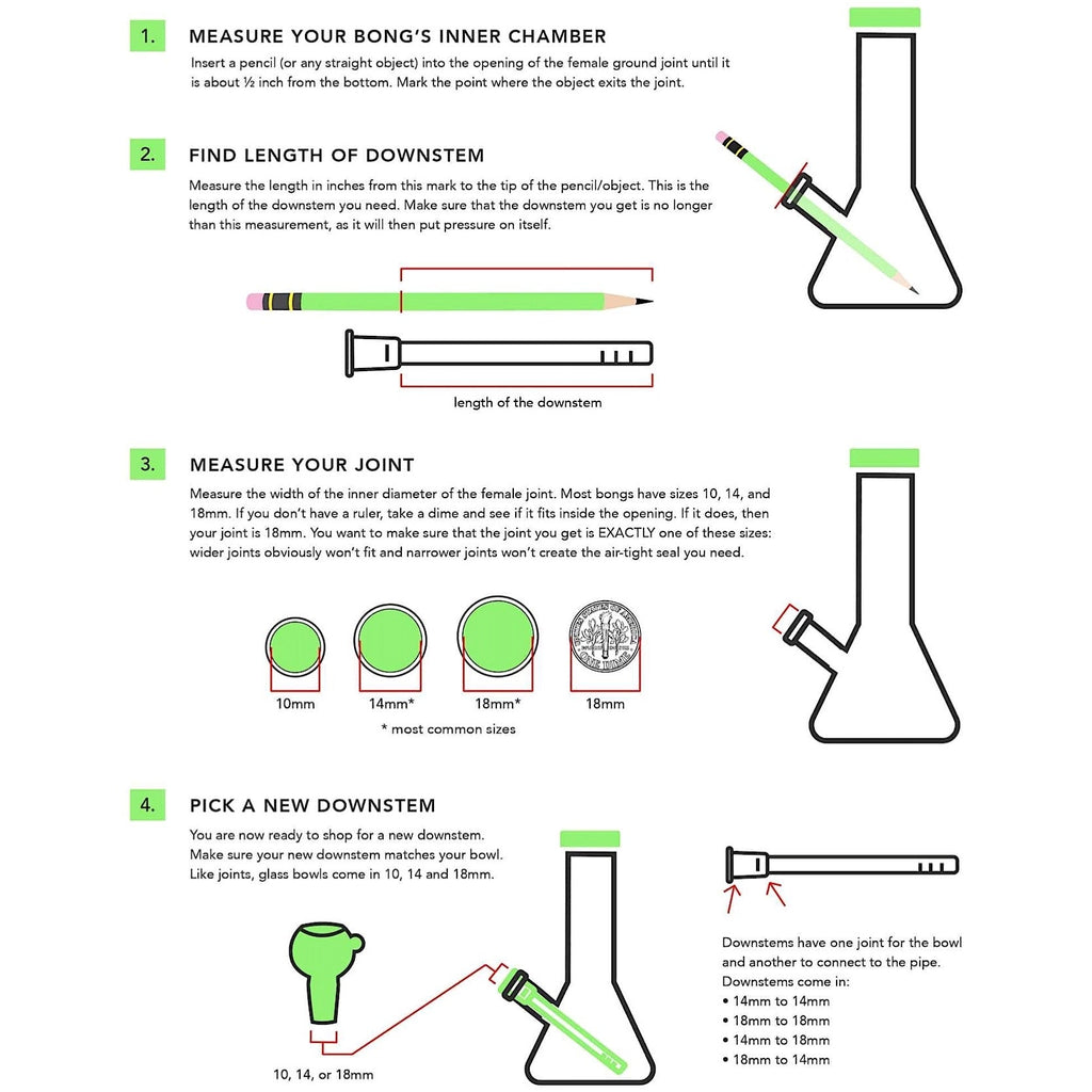 18mm to 14mm Tree Perc Downstem