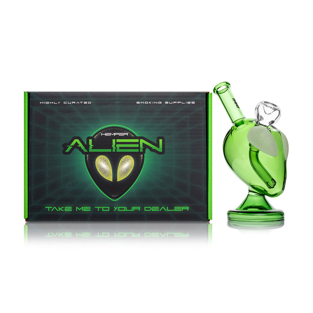 Hemper Glass Alien Mini Bong
