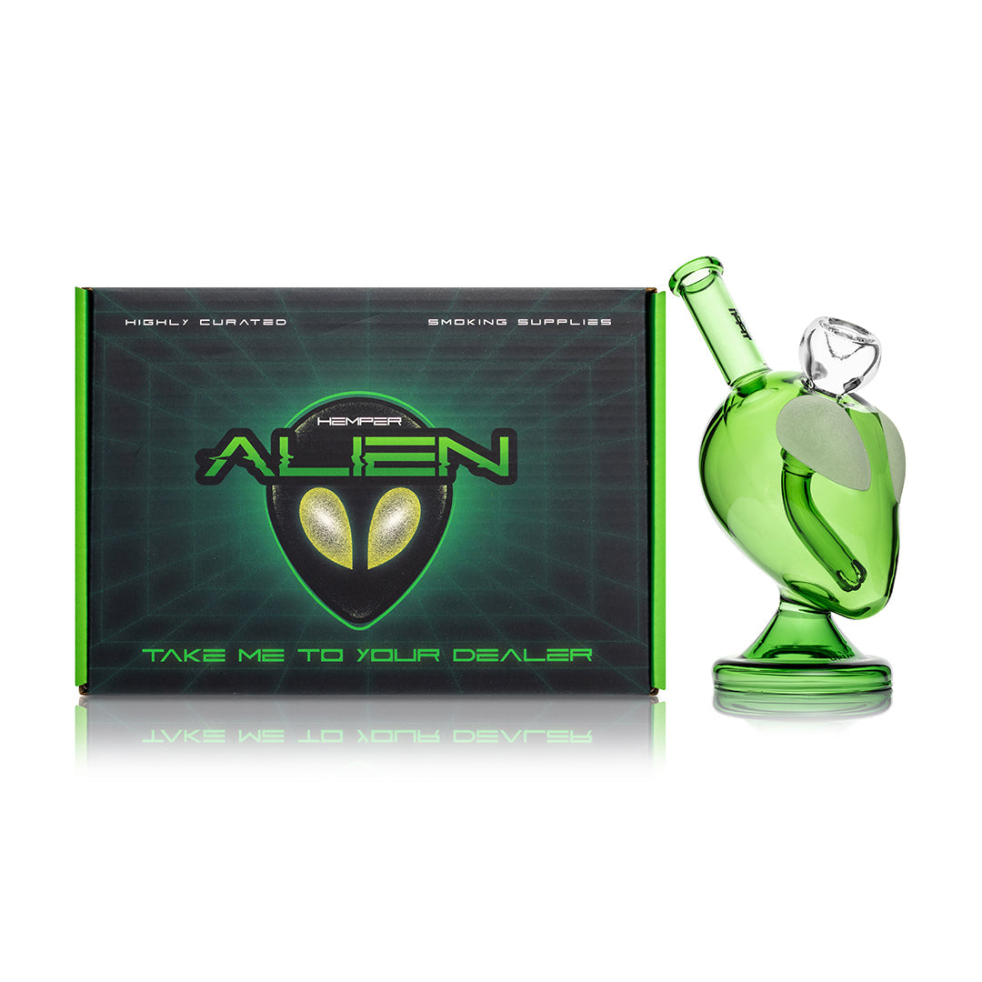 Hemper Glass Alien Mini Bong