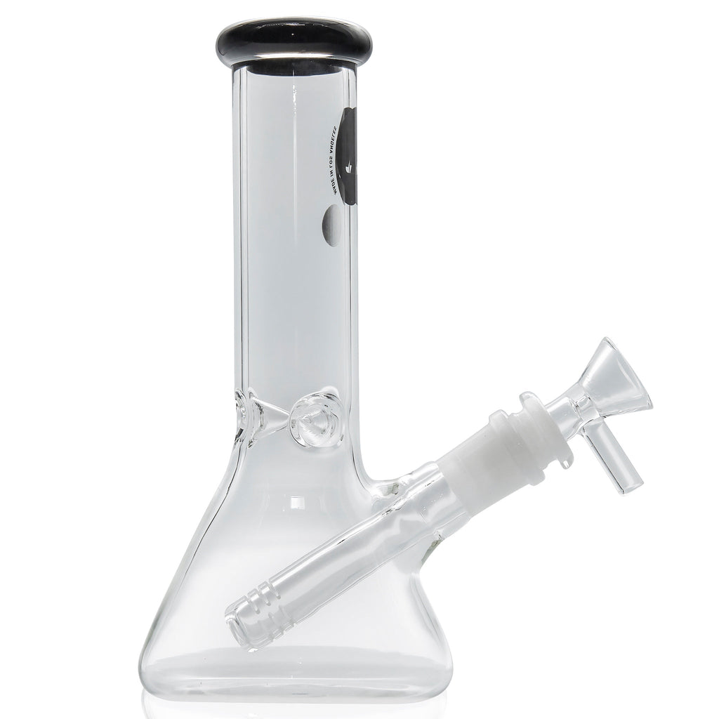 LA Pipes 8” Color Accented Mini Beaker Bong