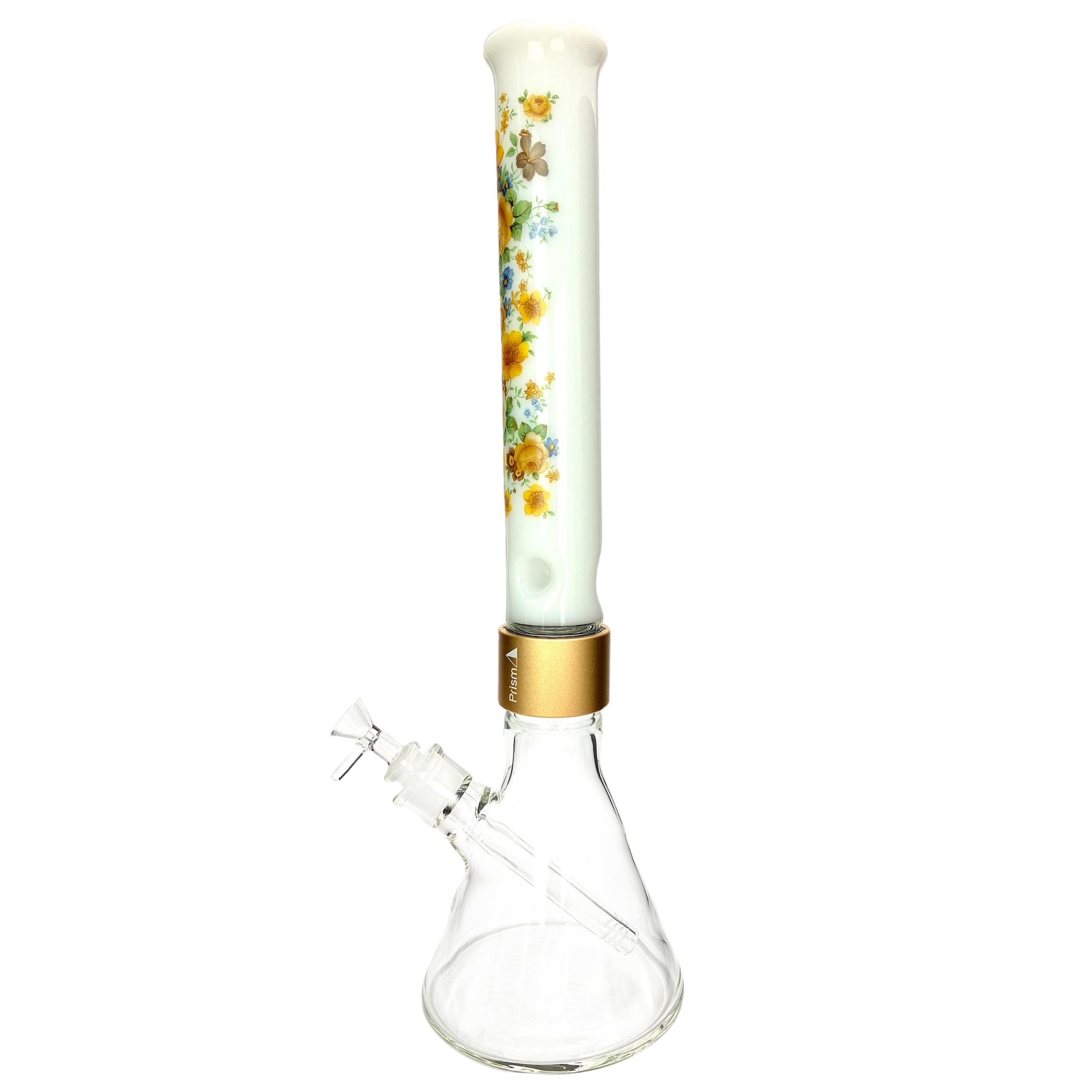 Prism Pipes 18” Vintage Floral Beaker Bong