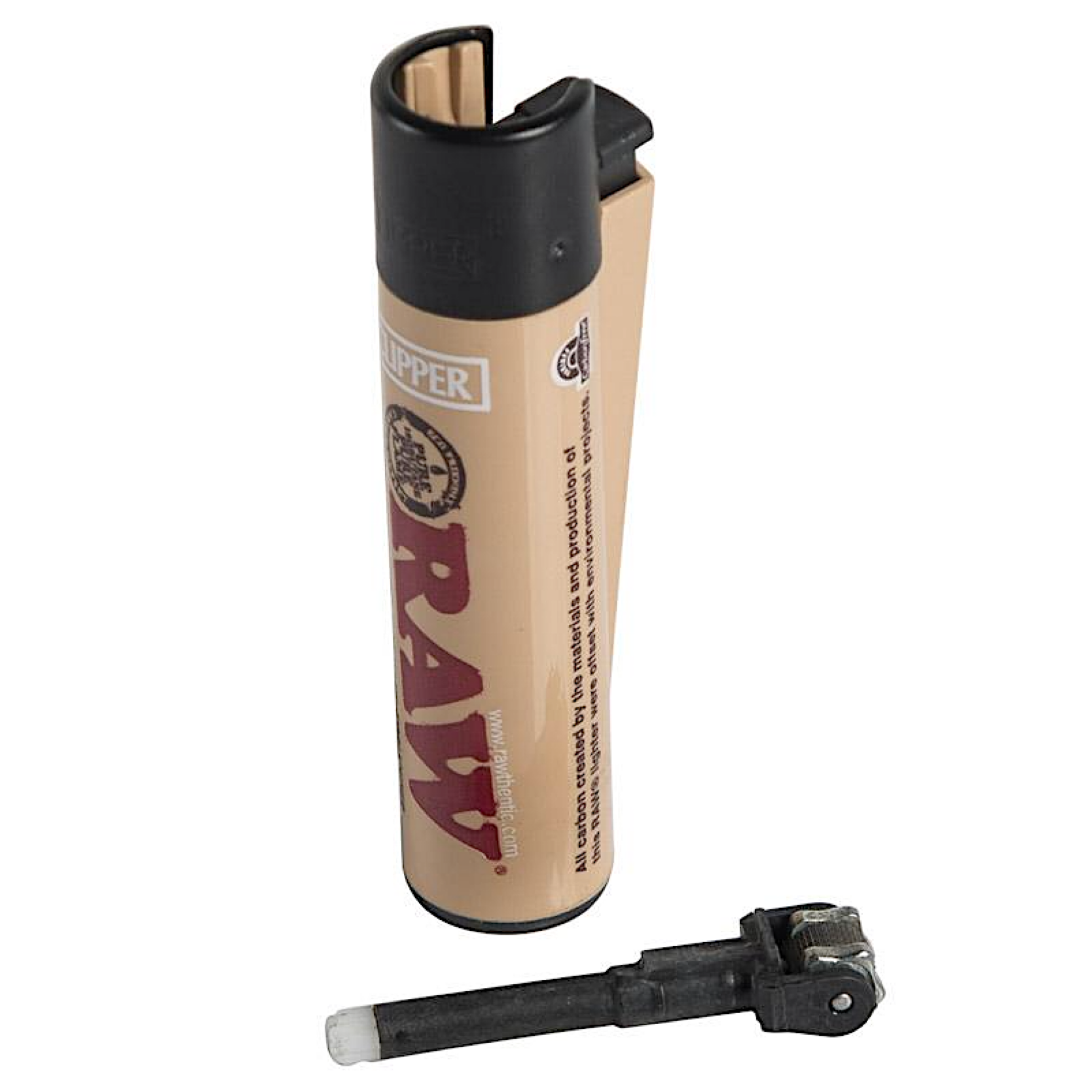 Raw® Refillable Clipper Lighter w. Integrated Poker 🔥