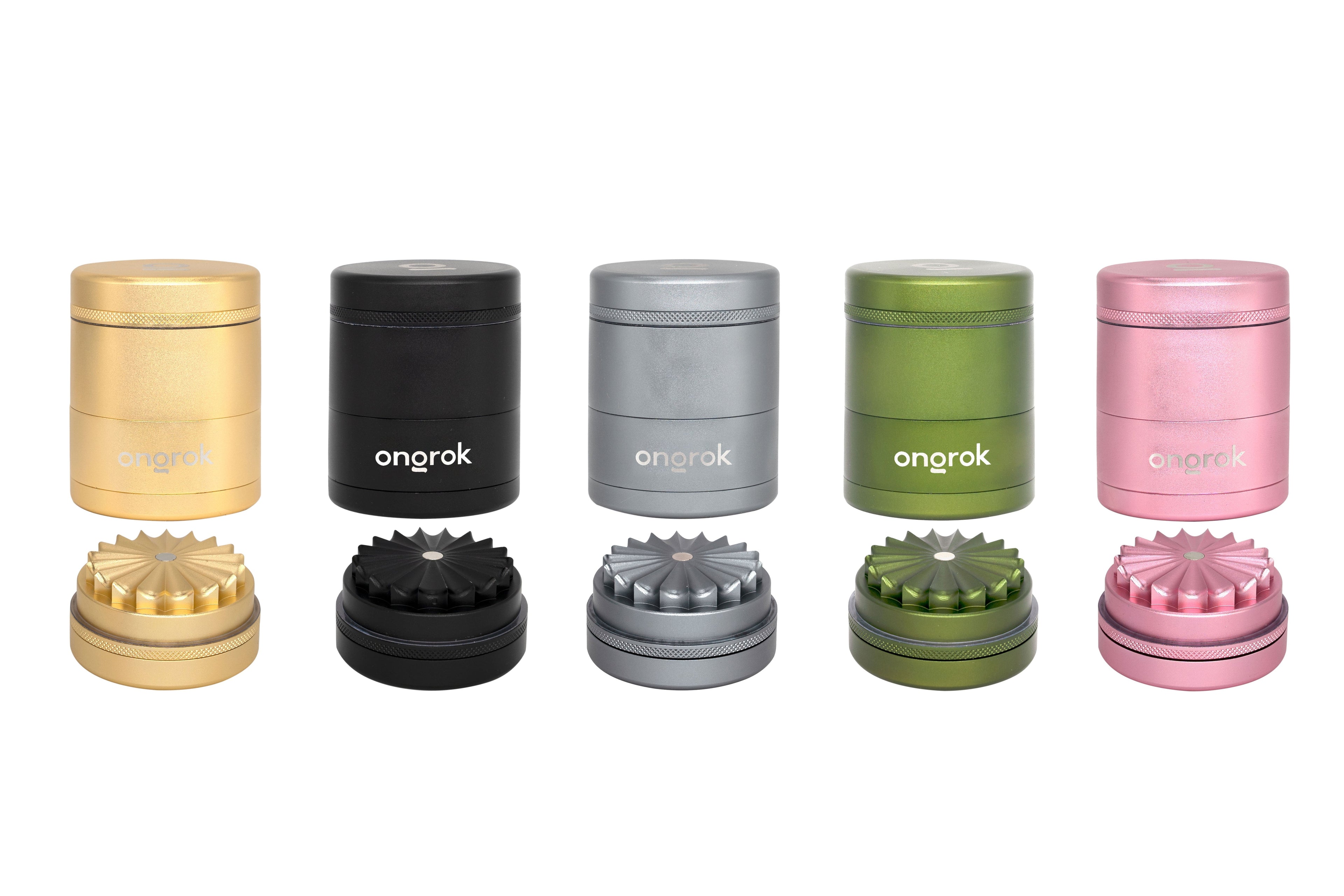 Ongrok Mini 5-Piece Flower Petal Toothless Grinder
