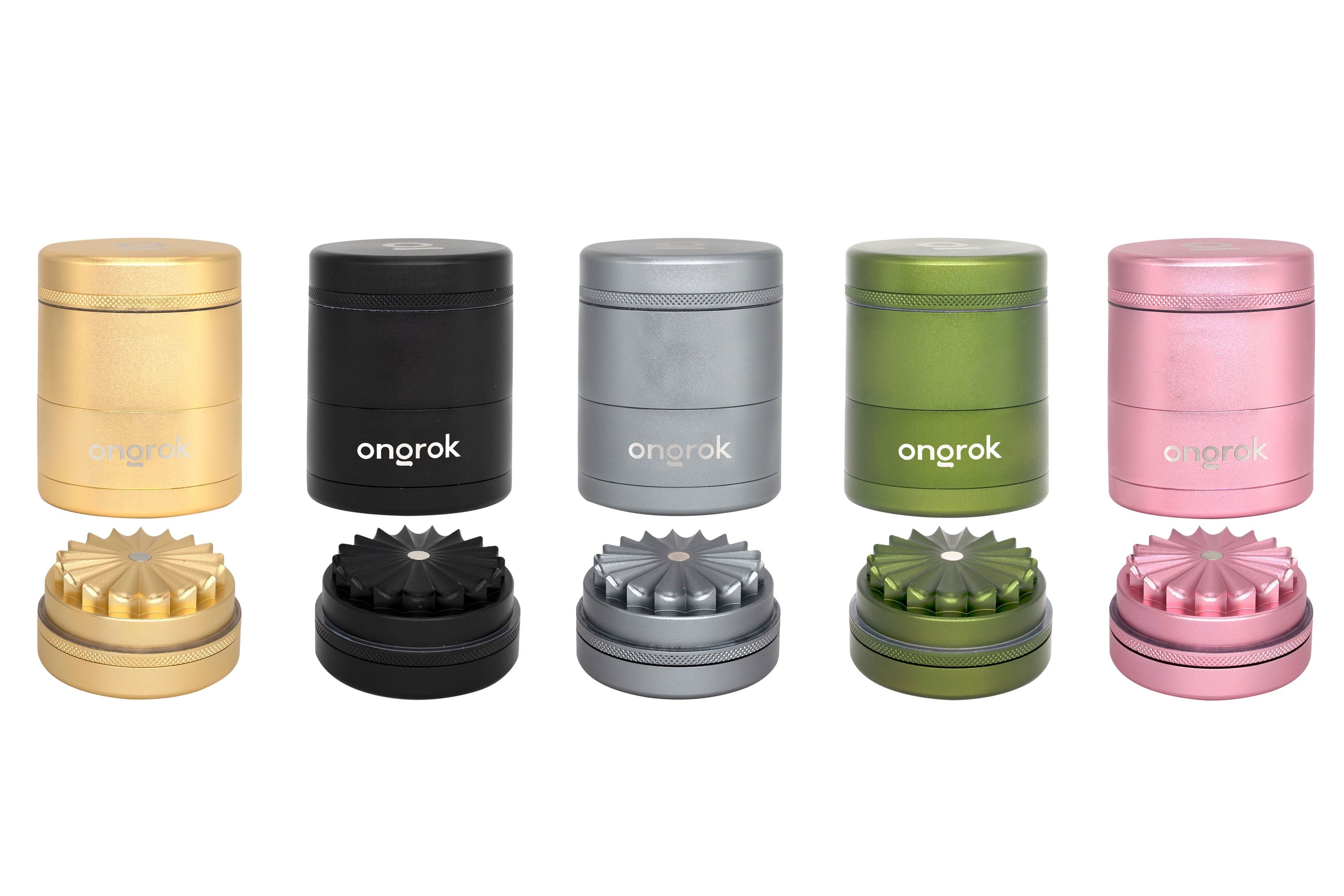 Ongrok 5-Piece Flower Petal Toothless Grinder