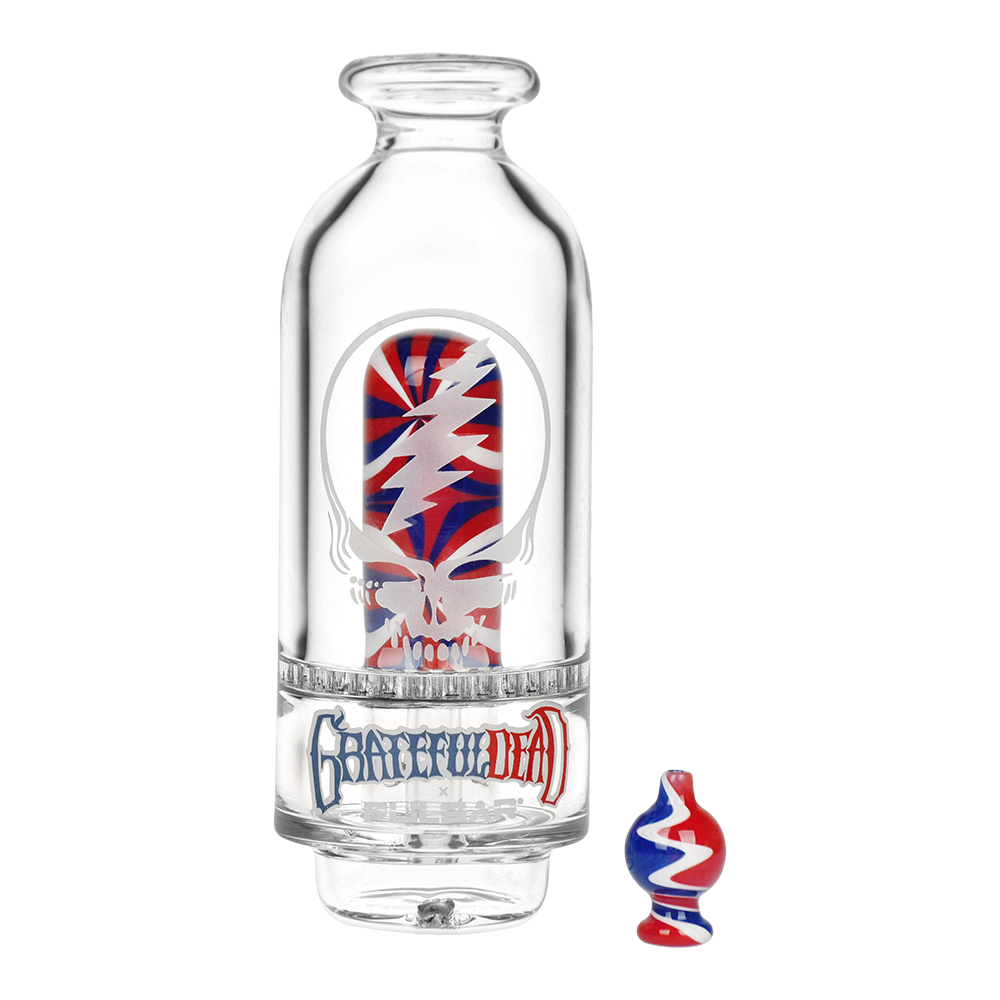 Grateful Dead Sandblasted Stealie Puffco Peak Glass