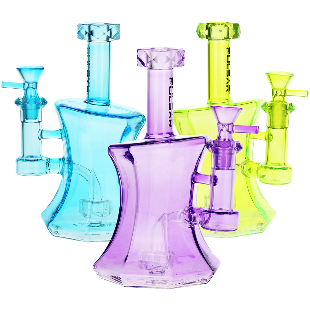Pulsar Drippy Diamonds Glass Bong