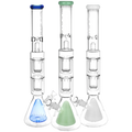 Pulsar 21.5” Quad Perc Beaker Bong – Colors Vary